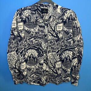 Blue and White Scotch and Soda Button Down
